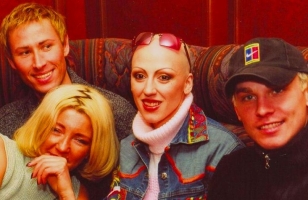 Konkursa "Mr. Gay Baltics 2006" priekšgalā Elita Drāke